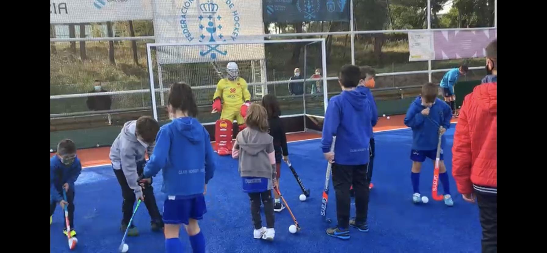 Visita de la selección española a Mariñamansa