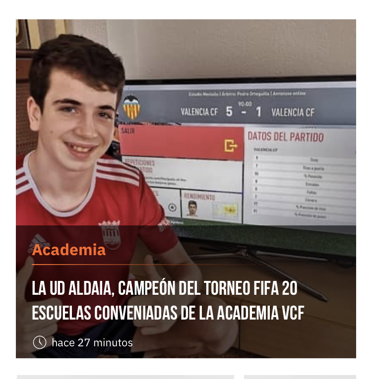 Samuel Rausell gana el torneo FIFA organizado por el Valencia CF