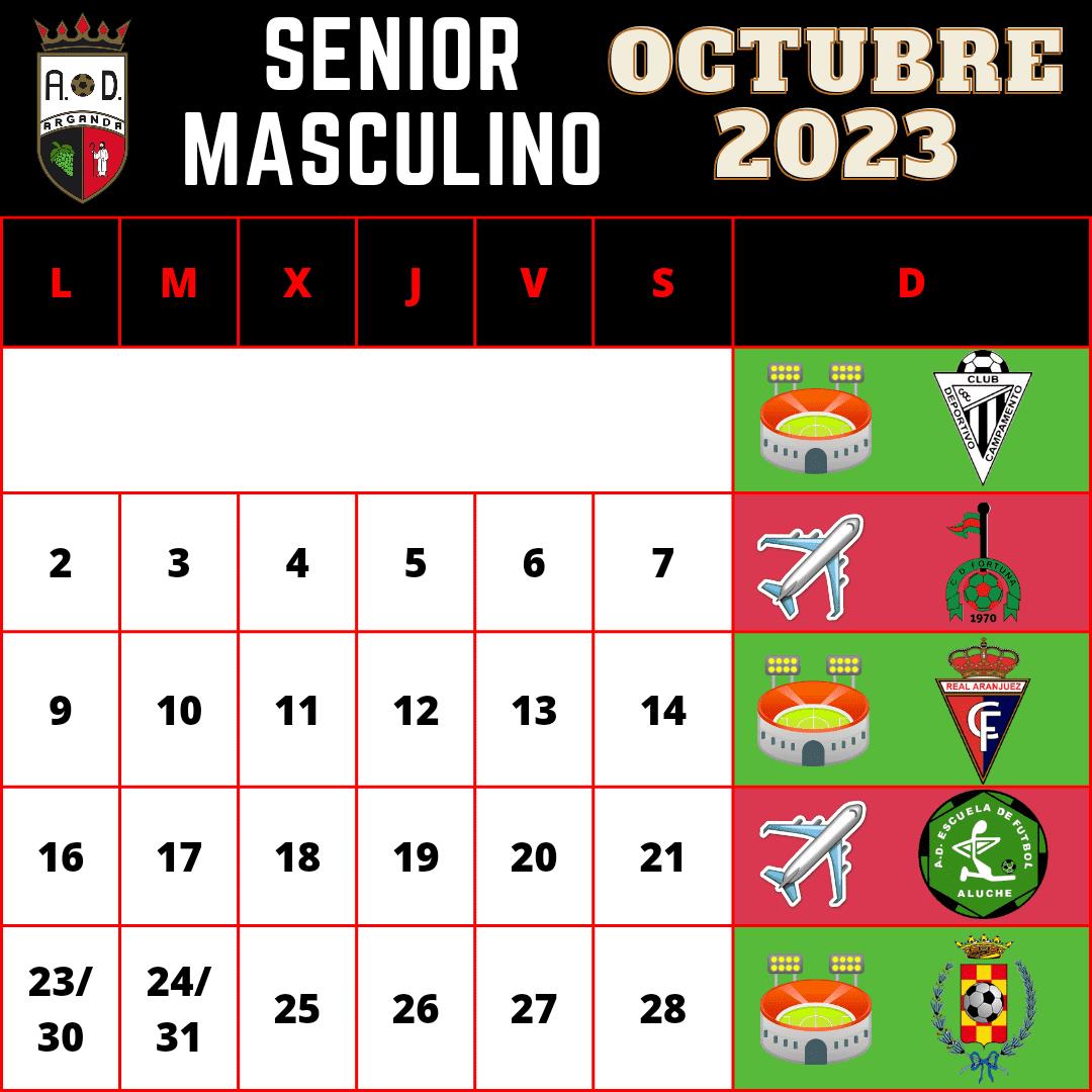 SMASC | CALENDARIO OCTUBRE 2023