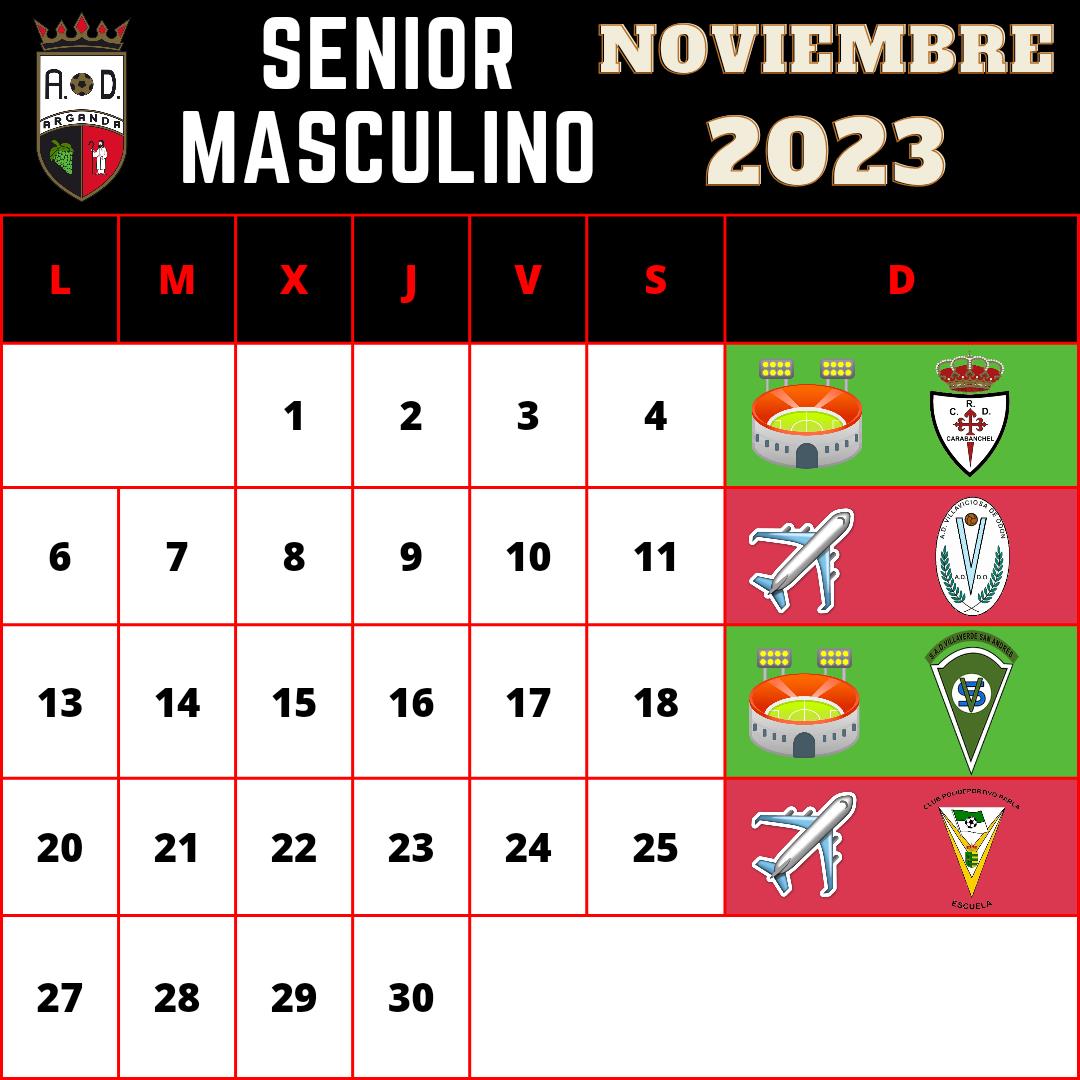 SMASC | CALENDARIO NOVIEMBRE 2023