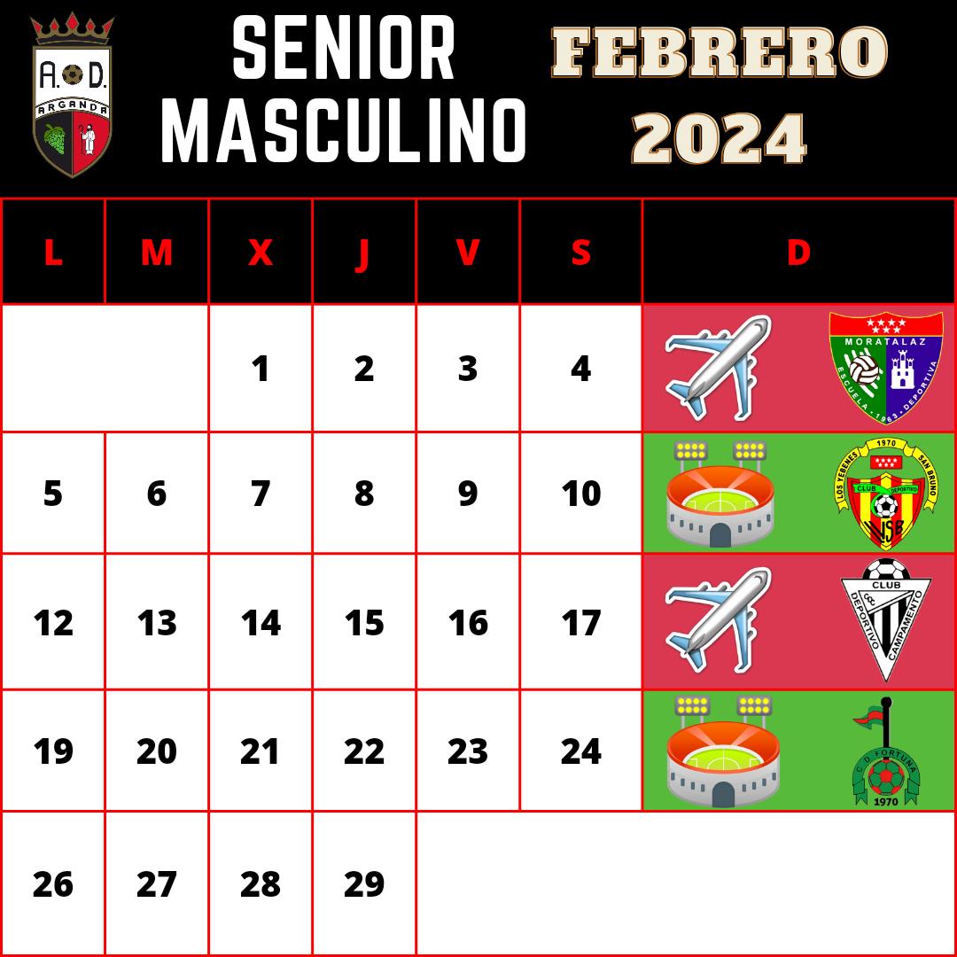 SMASC | CALENDARIO FEBRERO 2024