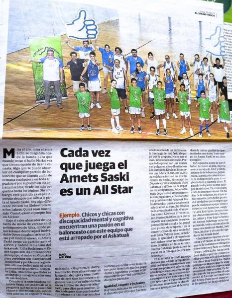 Cada vez que juega Saskiamets es un All Star