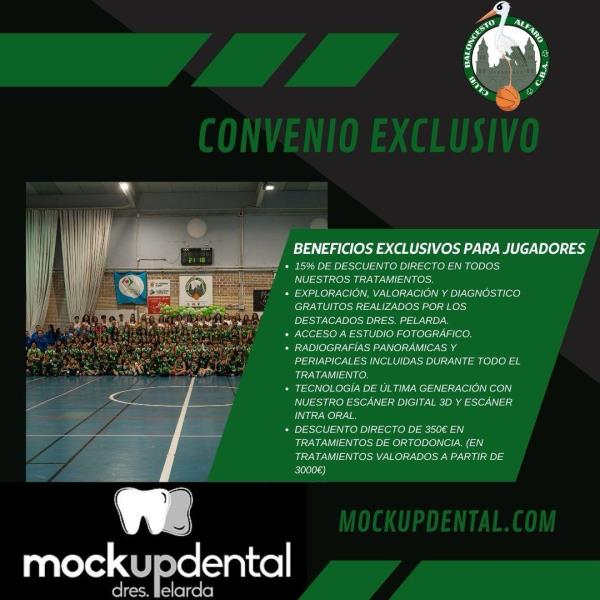 CONVENIO MOCKUPDENTAL Y CLUB BALONCESTO ALFARO