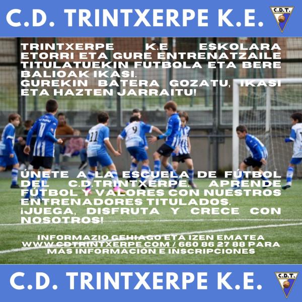 EMPIEZA LA ESCUELA 25-26 TRINTXERPE KE ESKOLA MARTXAN 