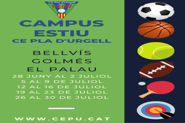 Inscripcions al campus d'estiu del CE Pla d'Urgell
