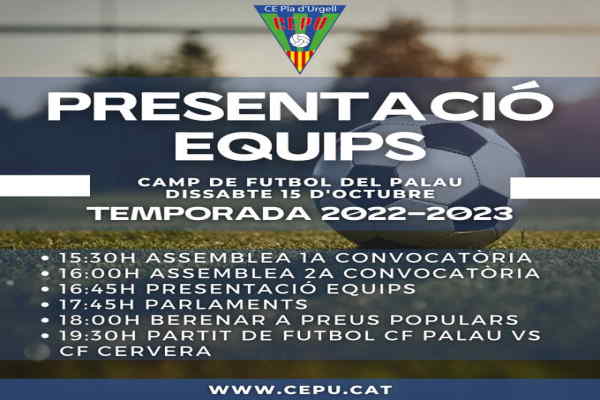 Presentació de la temporada 2022-2023