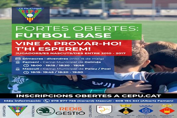 ⚽ Portes obertes del futbol base del CE Pla d'Urgell ❗