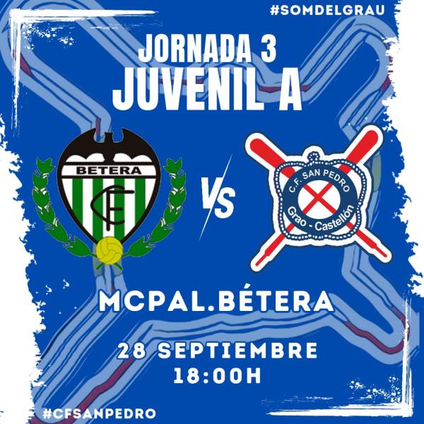 EL JUVENIL A VISITA BETERA CON GANAS DE VICTORIA