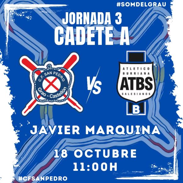 EL CADETE A RECIBE AL SALESIANOS TRAS SU VICTORIA EN VINAROZ