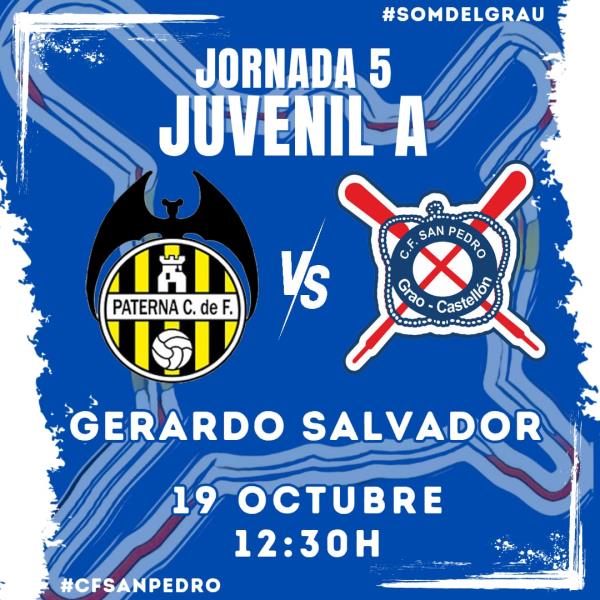 EL JUVENIL A VIAJA A PATERNA TRAS LA PRIMERA VICTORIA DE LA TEMPORADA