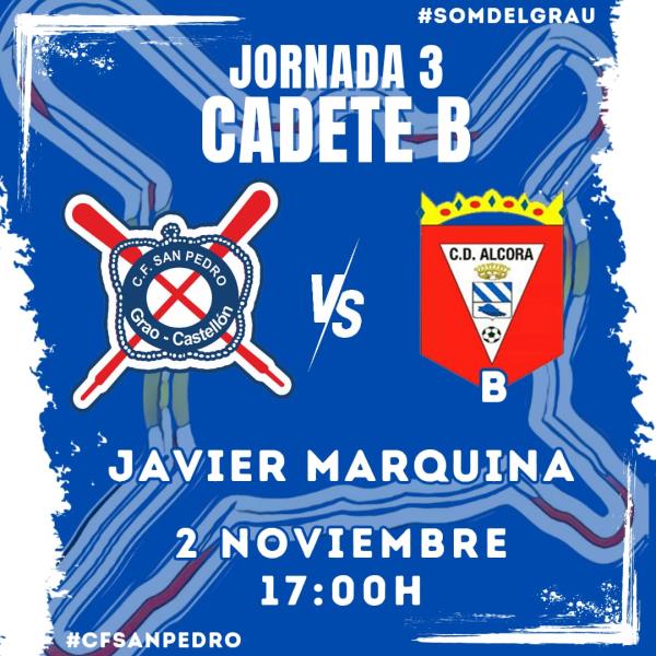 EL CADETE B QUIERE SEGUIR INVICTO EN CASA