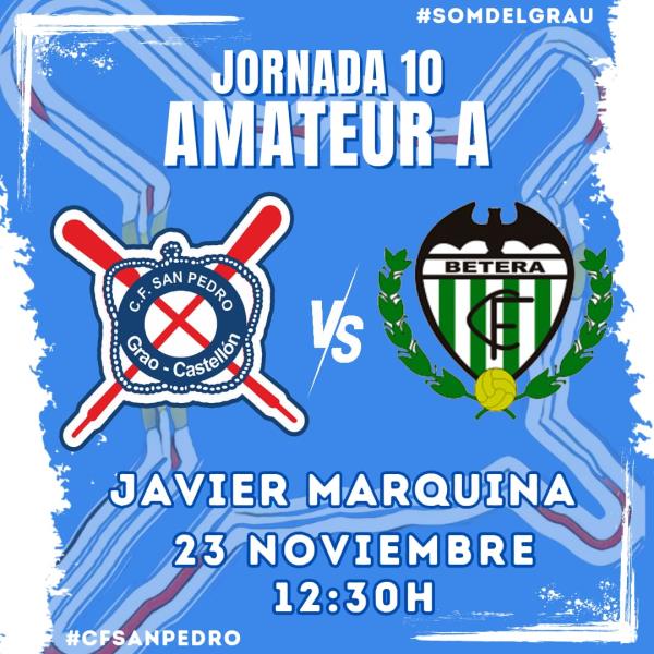 EL CF SAN PEDRO QUIERE HACER BUENO EL EMPATE DE LA SEMANA PASADA GANANDO EN EL JAVIER MARQUINA