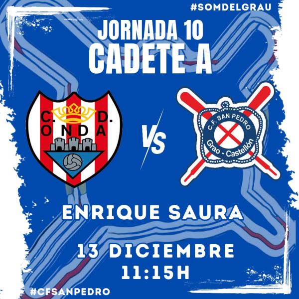 EL CADETE A VISITA ONDA CON LA NECESIDAD DE VOLVER A PUNTUAR