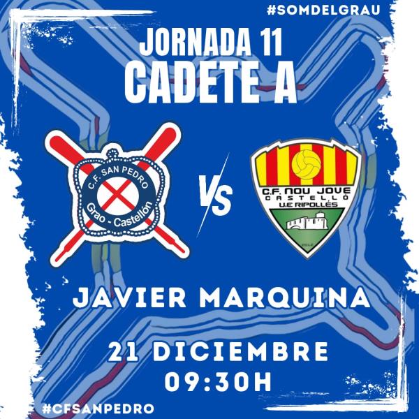 EL CADETE A ANTE UN RIVAL DE SU LIGA