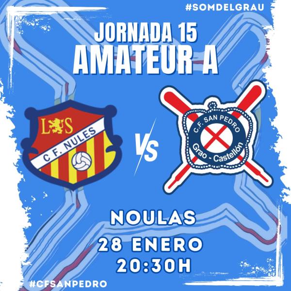 EL CF SAN PEDRO VISITA AL NULES EN UN PARTIDO DE MUCHA IGUALDAD