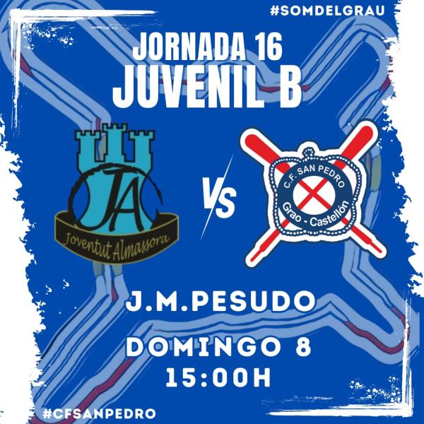 PARTIDO GRANDE PARA EL JUVENIL B BUSCANDO EL ASCENSO