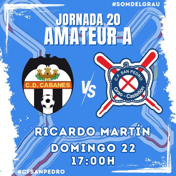 EL CF SAN PEDRO QUIERE SEGUIR EN PLAYOFF GANANDO EN CASA DEL CABANES