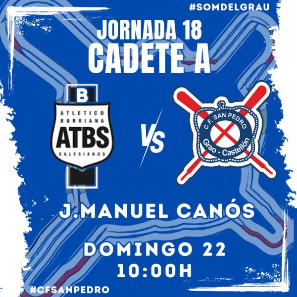 EL CADETE A NO QUIERE SORPRESAS ANTE EL COLISTA