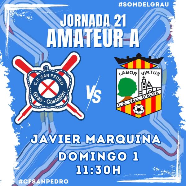 EL CF SAN PEDRO RECIBE AL VALL D´ALBA EN UN DUELO DE ALTO VOLTAJE