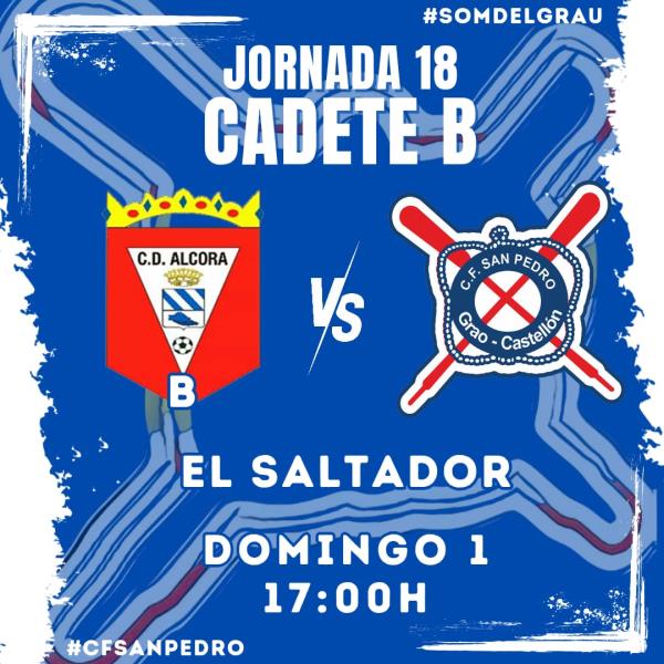 EL CADETE B VISITA A UN ALCORA EN HORAS BAJAS