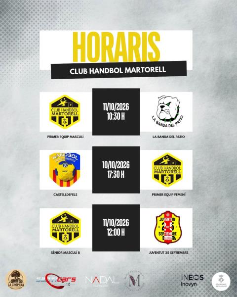 Horaris cap de setmana