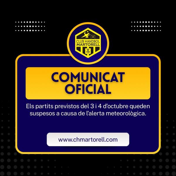 Comunicat Oficial