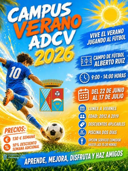 ☀️⚽ ¡Vuelve el Campus de Verano ADCV 2026! ❤️🤍