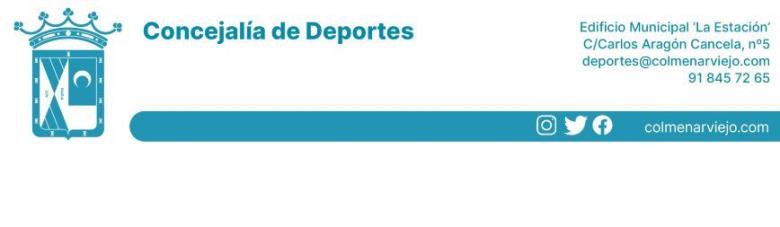 Concejalía de Deportes Colmenar Viejo