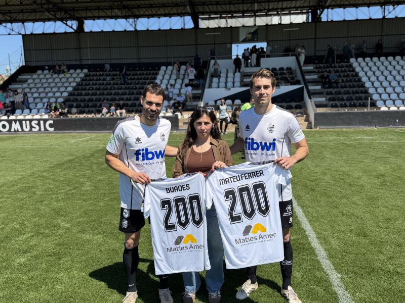 Miquel Buades i Mateu Ferrer superen els 200 partits amb la camiseta del Club Esportiu Constància