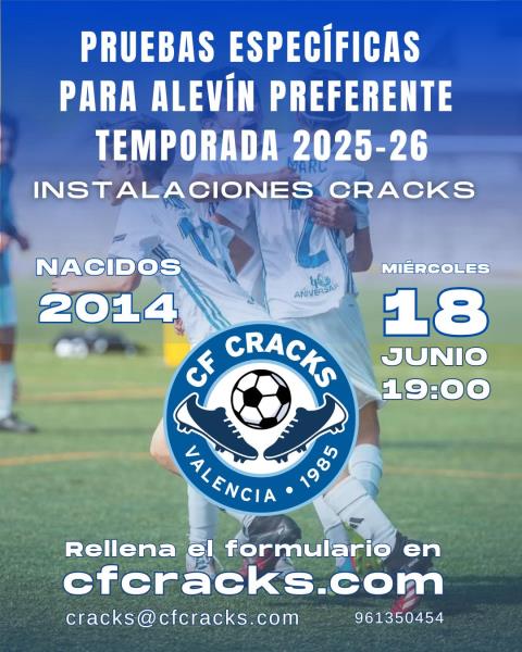 PRUEBAS ALEVIN PREFERENTE 18 DE JUNIO