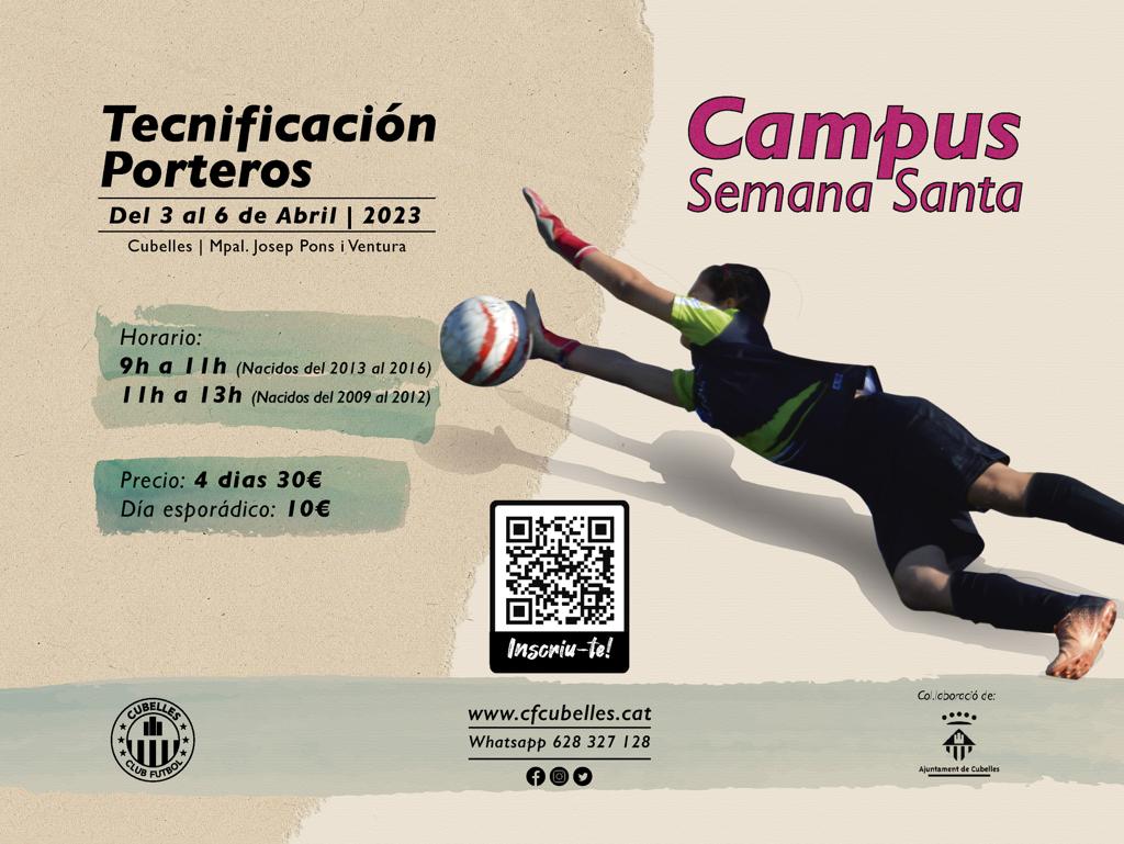 TECNIFICACIÓ PORTERS I JUGADORS SETMANA SANTA 2023