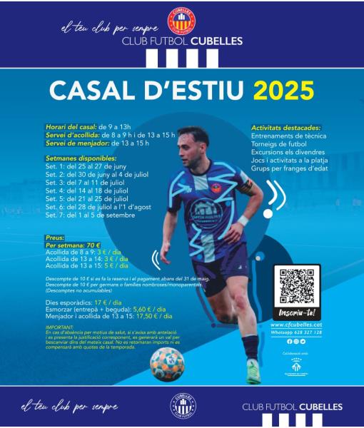 🏖️ Inscripcions obertes pel CASAL D
