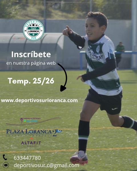 ¿Quieres formar parte del Deportivo Sur Loranca?