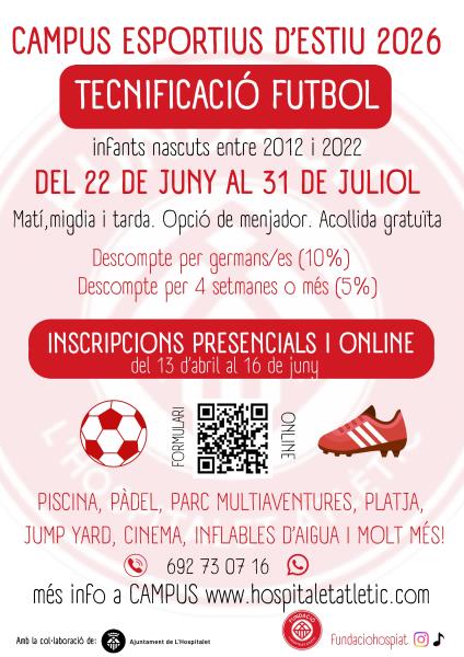 Inscripcions obertes per als Campus Esportius d'Estiu 2026