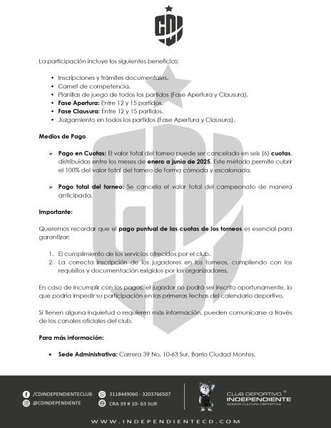 Circular 011 - Liga de Fútbol de Bogotá 2008 "C"
