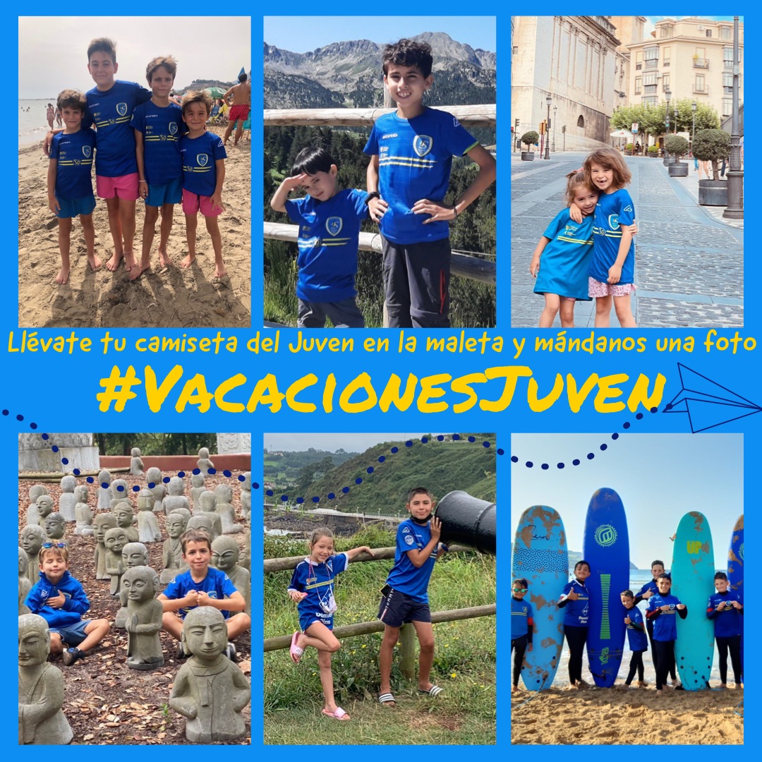 Llévate tu camiseta del Juven a tu lugar de vacaciones y mándanos una foto