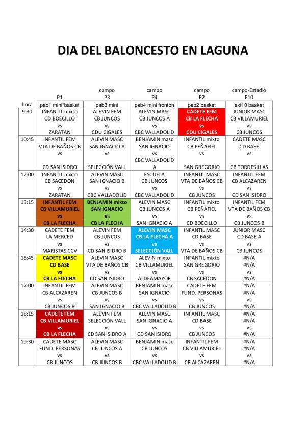 DÍA DEL BALONCESTO EN LAGUNA DE DUERO