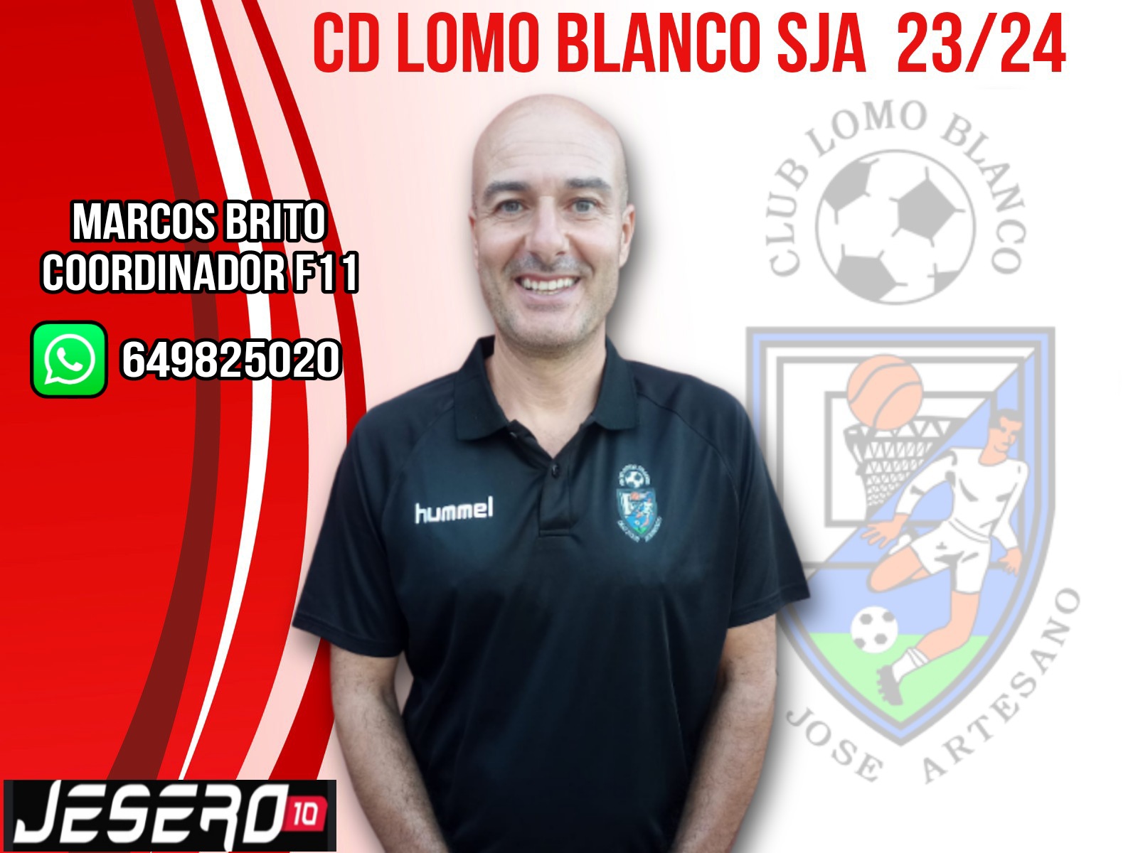 Marcos Brito seguirá como coordinador de fútbol 11 en esta temporada 2023/24  