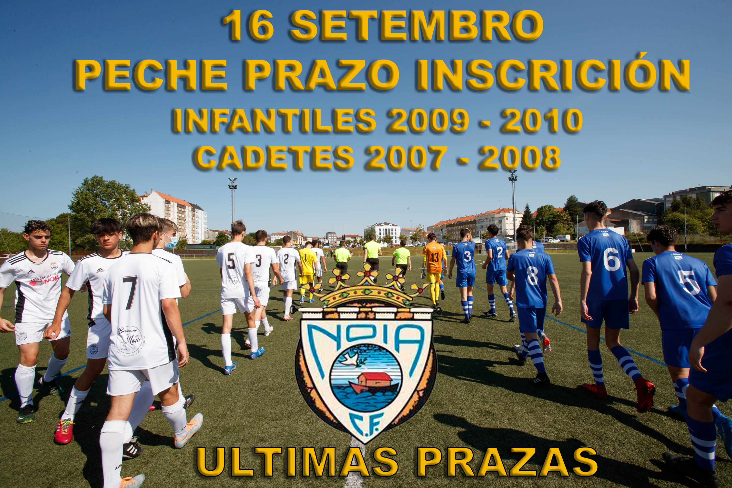 PECHE PRAZO INSCRICIÓN CATEGORIA INFANTIL E CADETES