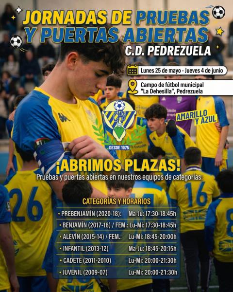 Jornadas de pruebas y puertas abiertas