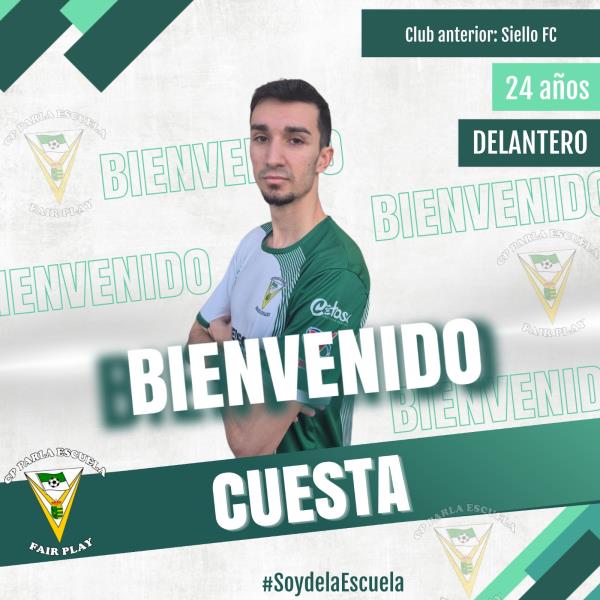 ADRIÁN CUESTA, NUEVA INCORPORACIÓN DE LA ESCUELA 