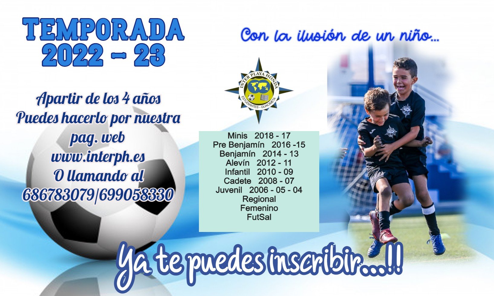 Club Playa Honda - Baby Futbol - Liga interbalnearia - Portada