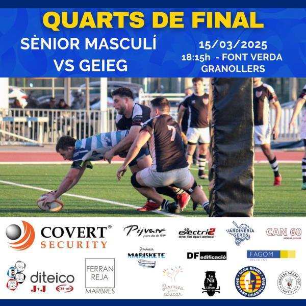PARTIT DEL SÈNIOR MASCULÍ - QUARTS DE FINAL