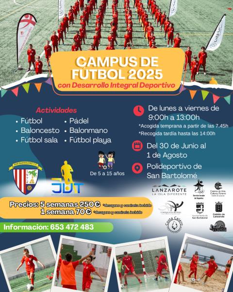CAMPUS DE FÚTBOL EN VERANO 2025