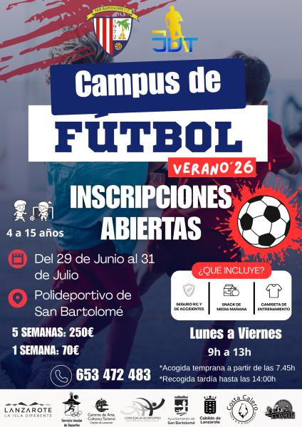 ABIERTA LAS INSCRIPCIONES PARA EL CAMPUS DE VERANO 2026