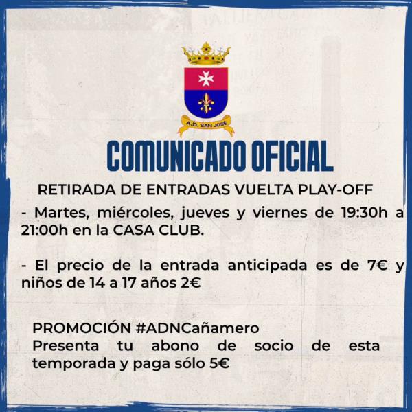 Venta de entradas vuelta semifinal playoff