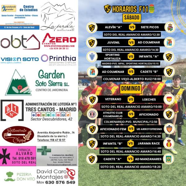 CARTEL SEMANAL F11 - 22 AL 23 MARZO 2024-2025