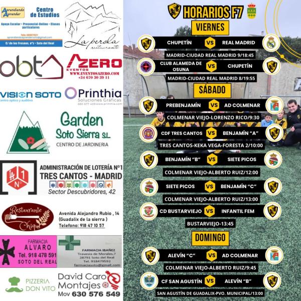 CARTEL SEMANAL F7 - 26 AL 27 ABRIL 2024-2025