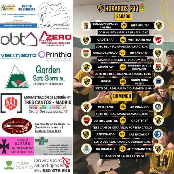 CARTEL SEMANAL F11 - 26 AL 27 ABRIL 2024-2025