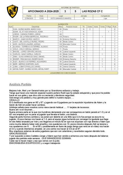 Aficionado 3-5 Las Rozas